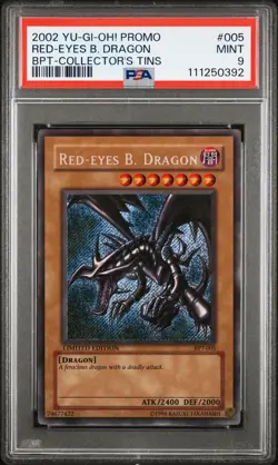Yu-Gi-Oh! Collectors Tins Red-Eyes B. Dragon 2002 BPT-005 Limited Edition PSA 9 - Image 3