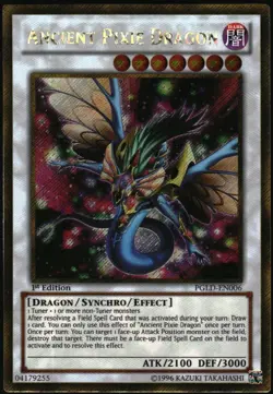 Yu-Gi-Oh! - Ancient Pixie Dragon 2014 PGLD-EN006 Gold Secret Rare 1st Edition - Image 1