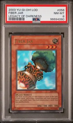 Yu-Gi-Oh! - Legacy of Darkness Fiber Jar 2003 LOD-056 Unlimited PSA 8 - Image 1