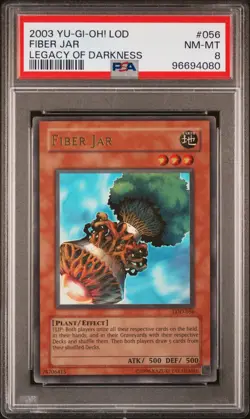 Yu-Gi-Oh! - Legacy of Darkness Fiber Jar 2003 LOD-056 Unlimited PSA 8 - Image 3