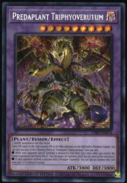 Yu-Gi-Oh! Season 3 Predaplant Triphyoverutum 2022 LDS3-EN076 Secret Rare Limited - Image 3