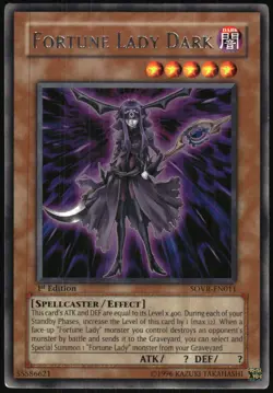 Yu-Gi-Oh! - Stardust Overdrive Fortune Lady Dark 2009 SOVR-EN011 1st Edition - Image 3