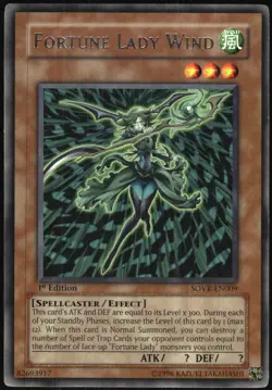 Yu-Gi-Oh! - Stardust Overdrive Fortune Lady Wind 2009 SOVR-EN009 1st Edition - Image 3