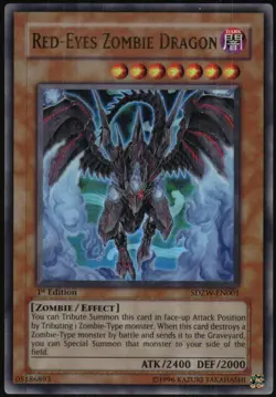 Yu-Gi-Oh! - Zombie World Structure Red-Eyes Zombie Dragon 2008 SDZW-EN001 - Image 1