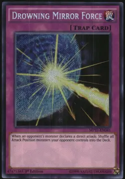 Yu-Gi-Oh! - 2017 Mega-Tin Mega Pack Drowning Mirror Force 2017 MP17-EN041 1st Ed - Image 1