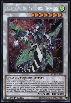 Yu-Gi-Oh! - 2016 Mega-Tin Mega Pack Clear Wing Synchro Dragon 2016 MP16-EN022 - Image 1