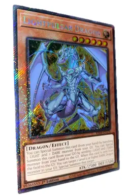 YUGIOH Lightpulsar Dragon RA04-EN176 Platinum Secret Rare 1st Ed NM - Image 4