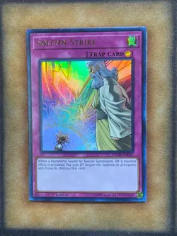 Yugioh Solemn Strike DUDE-EN055 Ultra Rare 1st Ed NM - Image 1