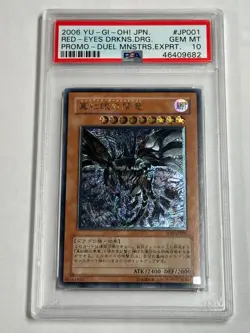 PSA 10 Japanese Red-Eyes Darkness Dragon W6S-JP001 Ultimate Rare *9682 Yugioh - Image 1
