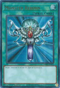 Monster Reborn (UR) RA03-EN052 Quarter Century Bonanza 1st Edition - Image 1