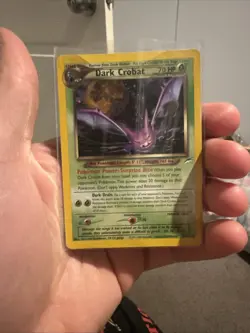 PokÃ©mon Dark Crobat TCG Neo Destiny Holo Card 2/105 Unlimited Rare - Image 1