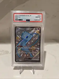 PokÃ©mon TCG Mew EX 2023 Shiny Treasure EX SV4a Card PSA 10 Gem Mint Full Art JP - Image 1