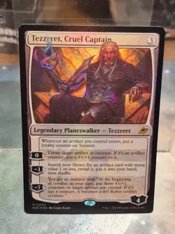 M 0002 Tezzeret, Cruel Captain FOIL Planeswalker Edge of Eternities EOE MTG Card - Image 1
