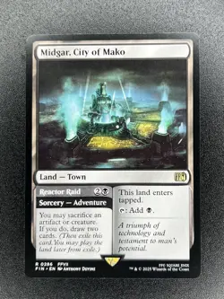 MTG - Midgar, City of Mako - Rare Regular #286 - Final Fantasy NM - Image 1