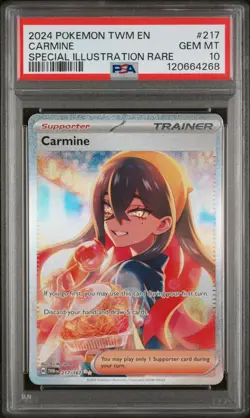 Pokemon Carmine 217/167 Twilight Masquerade SIR Graded PSA 10 Gem Mint - Image 1