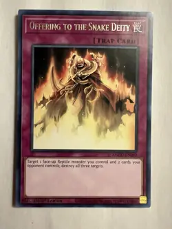 Yugioh - Offering to the Snake Deity (Rare) (1st Edition) - ANGU-EN060 NM - Image 1