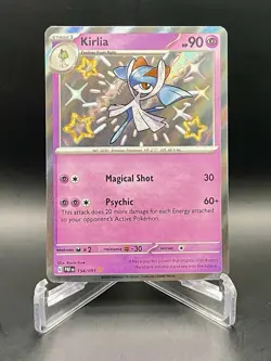 Kirlia 154/091 Paldean Fates Baby Shiny Rare Holo Card Pokemon TCG NM/M - Image 1