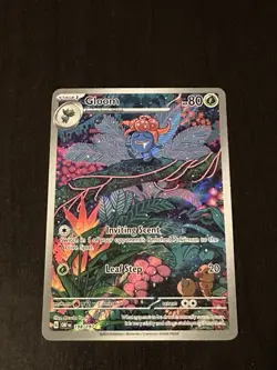 PokÃ©mon Gloom Card 198/197 SV03 Obsidian Flames Holo Rare TCG Illustration Foil - Image 2