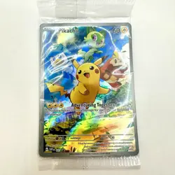 Pikachu Sealed Promo SVP 027 Paldea Evolved ETB Black Star Promo Pokemon Card NM - Image 1