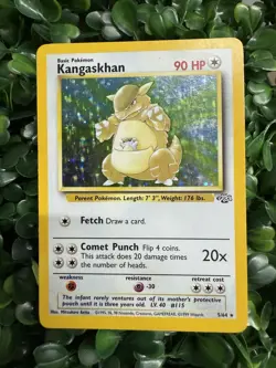 Kangaskhan Holo Rare PokÃ©mon Trading Card Game (TCG) card number 5/64 Jungle set - Image 1