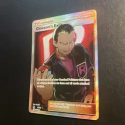 Giovanni's Exile 67/68 Hidden Fates Pokemon Card Ultra Rare Full Art Near Mint  - Image 3