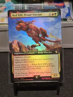 Red XIII, Proud Warrior Borderless FINAL FANTASY MTG - Image 1