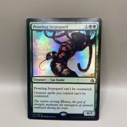 MTG Foil 1X Prowling Serpopard X1 Amonkhet Magic - NM - Image 1