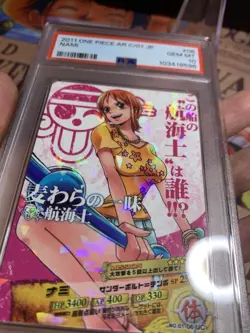 Nami 01-06 UC Japanese One Piece AR Carddass Card Holo PSA 10 - Image 3
