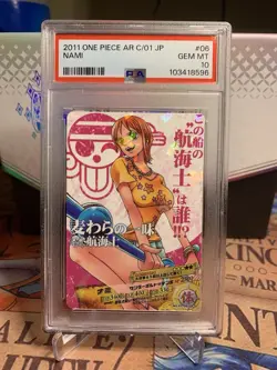 Nami 01-06 UC Japanese One Piece AR Carddass Card Holo PSA 10 - Image 4