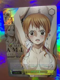 Nami ONE PIECE BW 24 Goddess Waifu Anime Holo Card - Image 1
