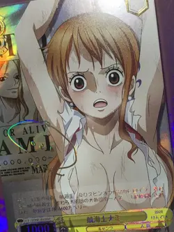 Nami ONE PIECE BW 24 Goddess Waifu Anime Holo Card - Image 2