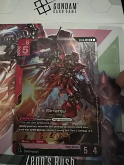 Sinanju Foil - ST03-001 NM - Gundam TCG Trading Card Game LR Rare Unit - Image 2