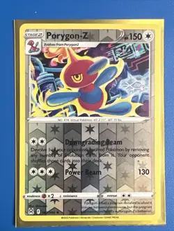 Pokemon Porygon-Z 142/196 - Rare Reverse Holo NM-Mint Lost Origin + Card Saver - Image 1
