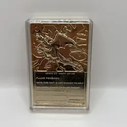 Pokémon Special Edition 23 karat Gold Plated Trading Card / #06 Charizard - Image 2
