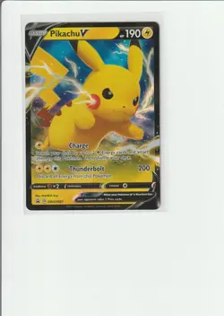 Pikachu V SWSH061 SWSH: Sword & Shield Promo Cards Holo MP - Image 1