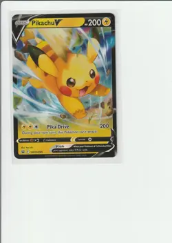 Pikachu V SWSH285 SWSH: Sword & Shield Promo Cards Holo Black Star Promo - Image 3