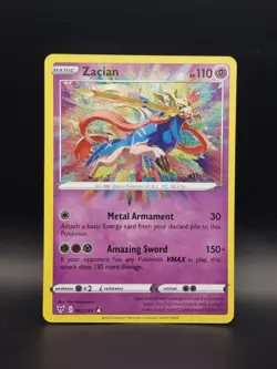 Zacian 082/185 Amazing Rare Holo Card 2020 Pokémon Vivid Voltage | TCG - Image 1