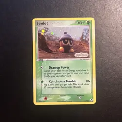 Seedot 61/92 Legend Maker Pokemon Card Reverse Holo Stamped Lightly Played LP - Image 1