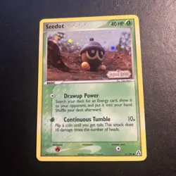 Seedot 61/92 Legend Maker Pokemon Card Reverse Holo Stamped Lightly Played LP - Image 3