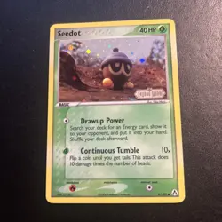 Seedot 61/92 Legend Maker Pokemon Card Reverse Holo Stamped Lightly Played LP - Image 8