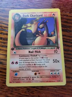 Pokemon Card - 1st Edition Dark Charizard Team Rocket 21/82 Rare PL - Image 6