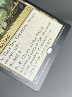 2024 Magic The Gathering 260 Bloomburrow Three Tree City Legendary Land Card - Image 3