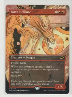 Nova Hellkite Borderless Rare MtG Card EOE 309 - Image 1