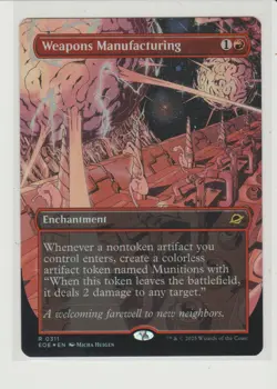 Weapons Manufacturing Borderless Foil Rare MtG Card EOE 311 - Image 1
