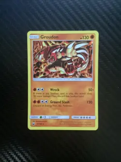 Pokemon TCG - Groudon 81/168 SM Celestial Storm Holo Rare Card NM - Image 1