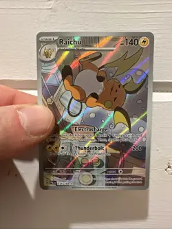 Pokemon TCG - Raichu - 211/193 Paldea Evolved - Illustration Rare Full Art Holo - Image 1