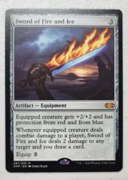 1x Sword of Fire and Ice MTG Double Masters NM Magic Regular - Image 1