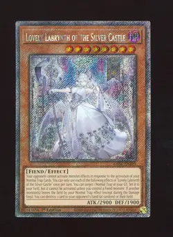 Platinum Secret Lovely Labrynth ofthe Silver Castle RA04-EN295 NM 1st Ed. Yugioh - Image 1