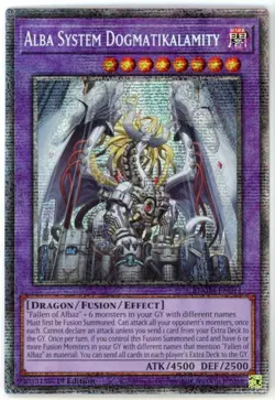 Yugioh Monster Mayhem BLMM-EN011 Alba System Dogmatikalamity Starlight Rare - Image 1