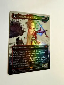 Terra, Magical Adept - Borderless - FOIL - NM/M - Final Fantasy MTG - Image 1